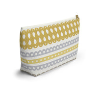 Ribbon Candy Accessory Pouch w T-bottom in Yellow
